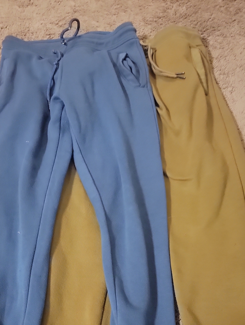 Kids Blue Drawstring Joggers - Soft Fleece Sweatpants